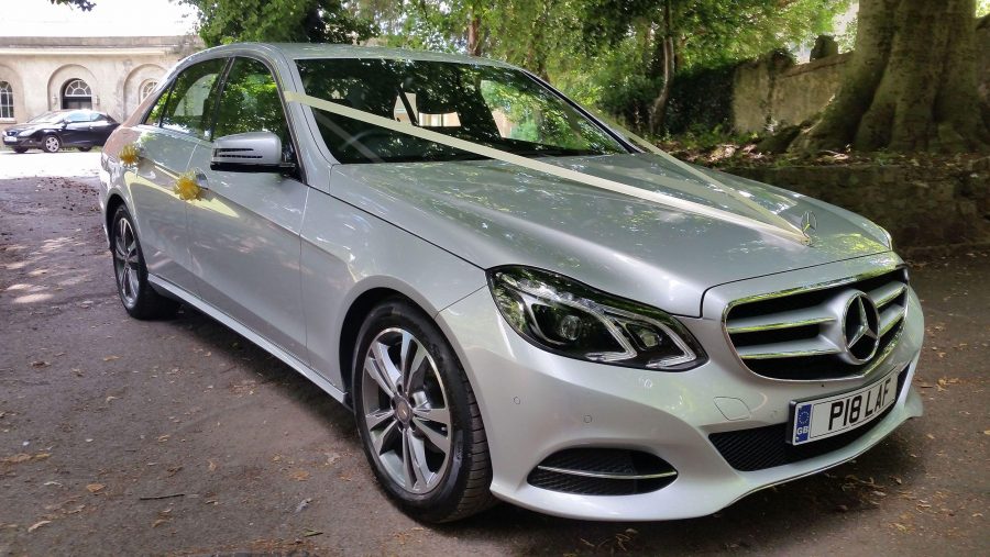 Mercedes Benz Wedding Car Parked Ivory